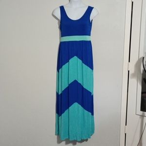 J mode blue maxi dress